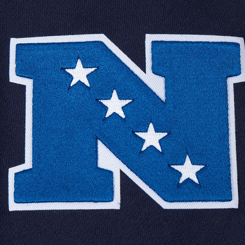 Dallas Cowboys Pro Standard Turn It Up Drop Shoulder Pullover Sweatshirt Navy - NFL