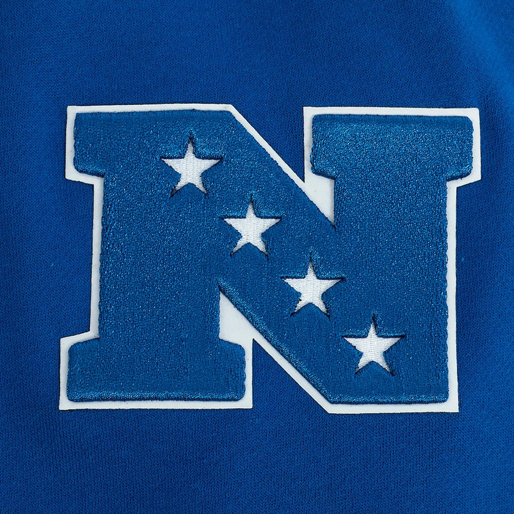 New York Giants Pro Standard Turn It Up Drop Shoulder Pullover Sweatshirt Royal - NFL