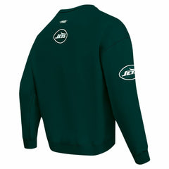 New York Jets Pro Standard Turn It Up Drop Shoulder Pullover Sweatshirt Green - NFL