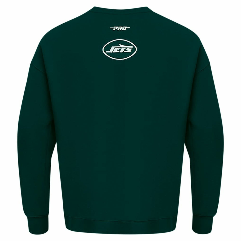 New York Jets Pro Standard Turn It Up Drop Shoulder Pullover Sweatshirt Green - NFL
