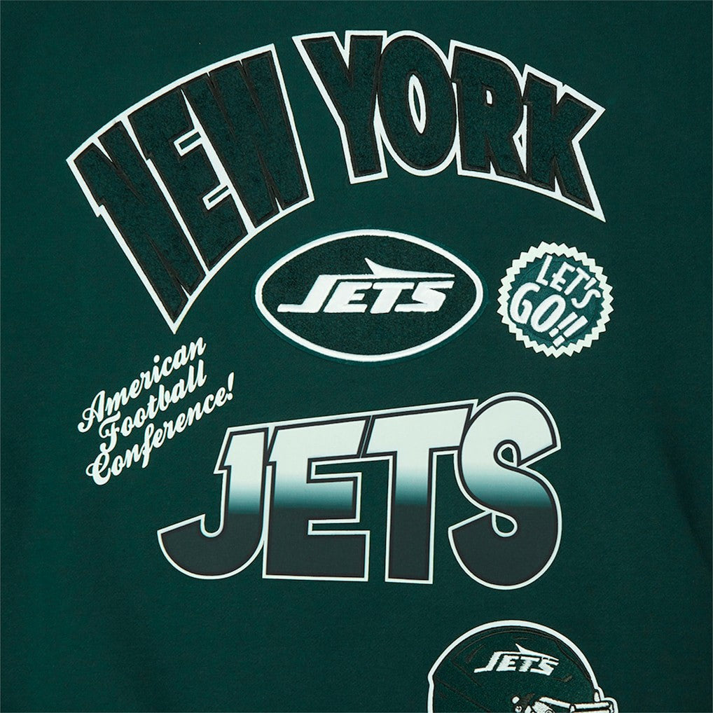 New York Jets Pro Standard Turn It Up Drop Shoulder Pullover Sweatshirt Green - NFL