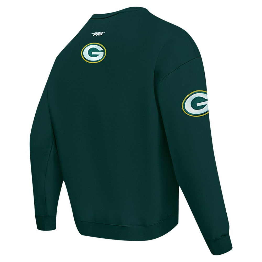 Green Bay Packers Pro Standard Turn It Up Drop Shoulder Pullover Sweatshirt Green - NFL