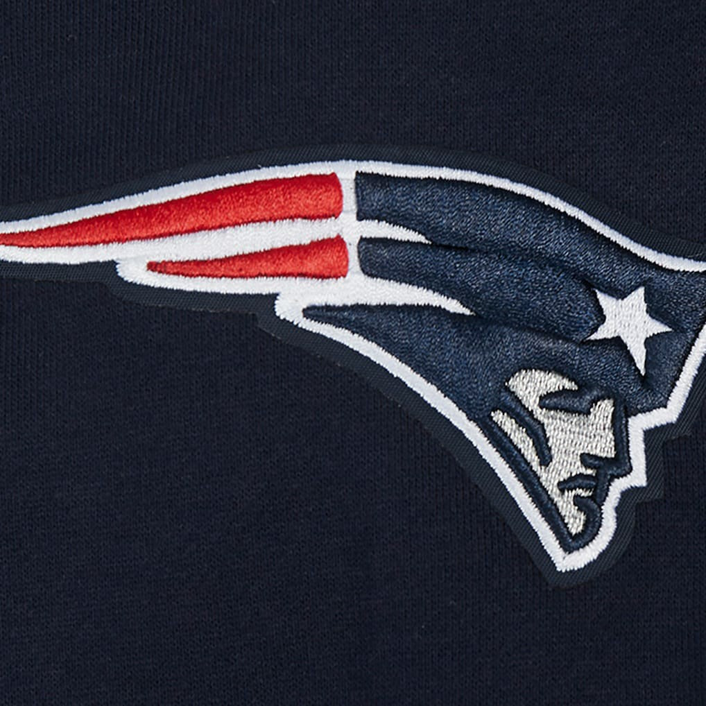 New England Patriots Pro Standard Turn It Up Drop Shoulder Pullover Sweatshirt Navy - NFL