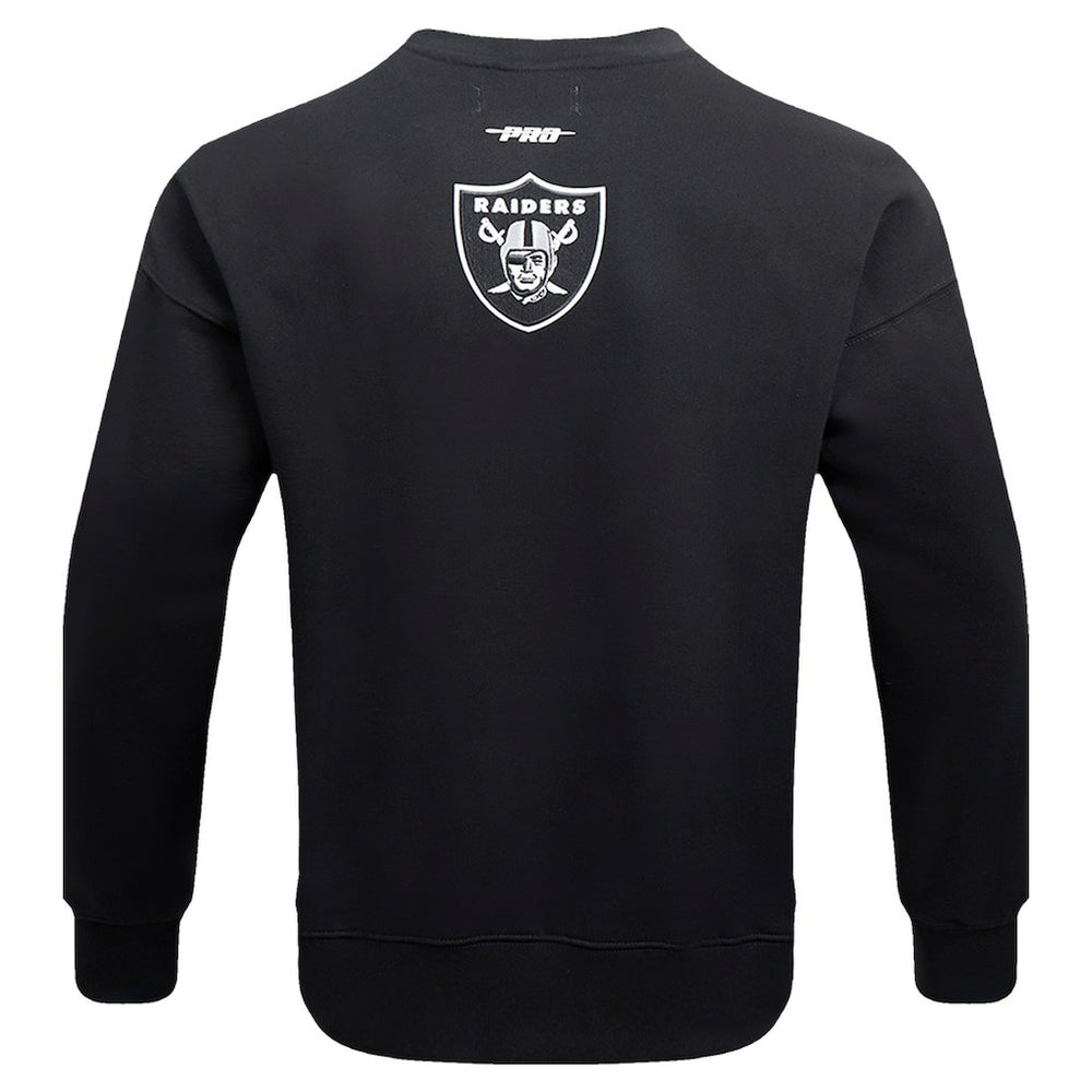 Las Vegas Raiders Pro Standard Turn It Up Drop Shoulder Pullover Sweatshirt Black - NFL
