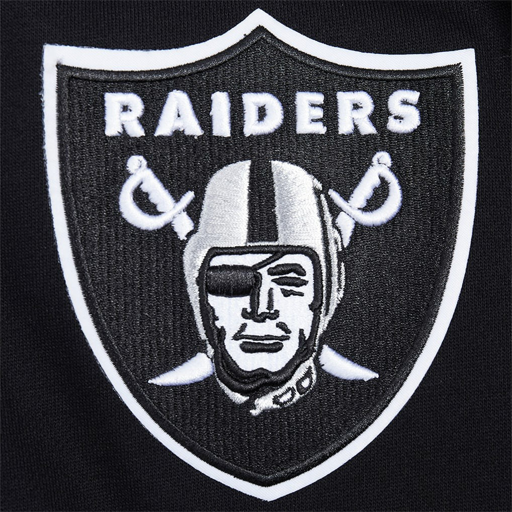 Las Vegas Raiders Pro Standard Turn It Up Drop Shoulder Pullover Sweatshirt Black - NFL