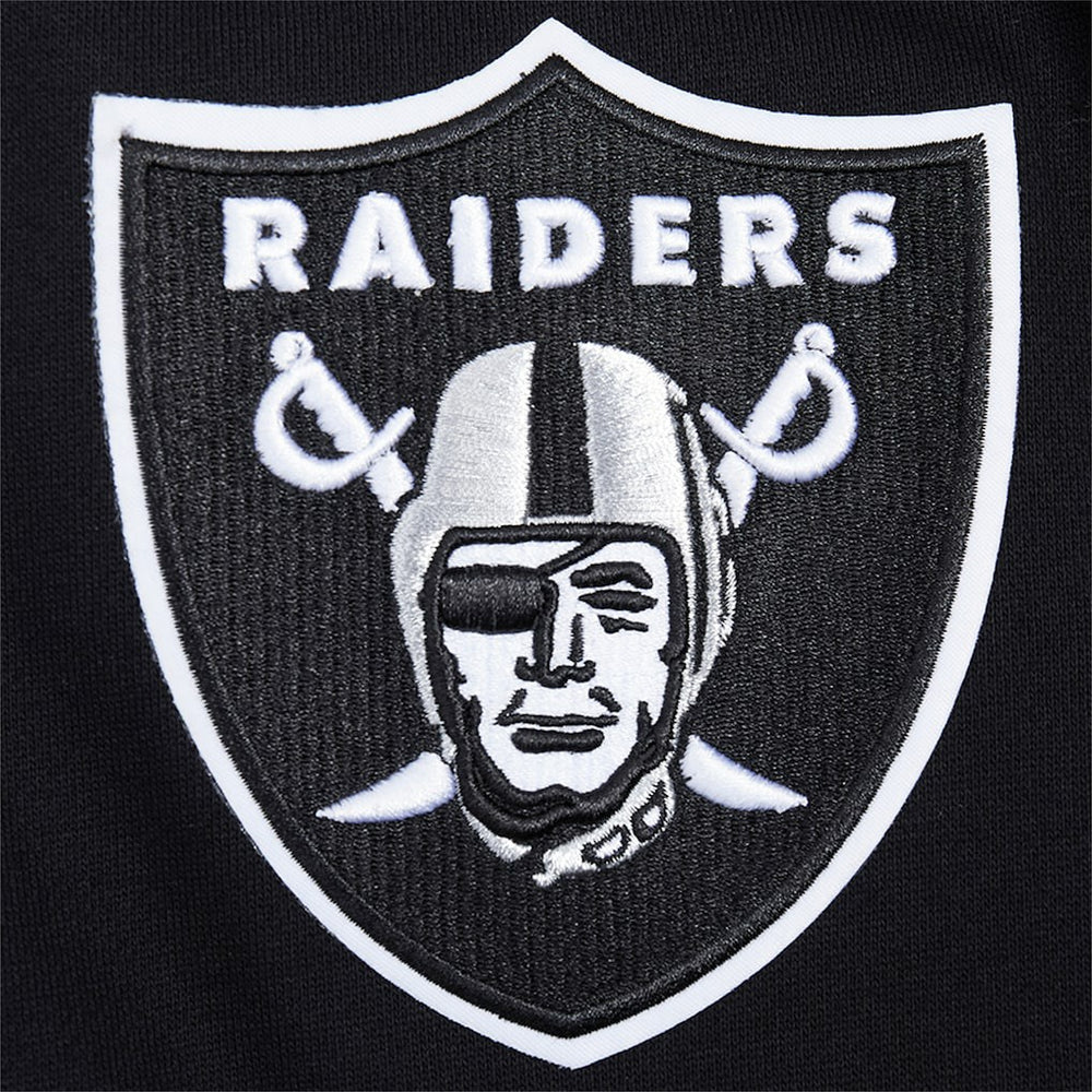 Las Vegas Raiders Pro Standard Turn It Up Drop Shoulder Pullover Sweatshirt Black - NFL