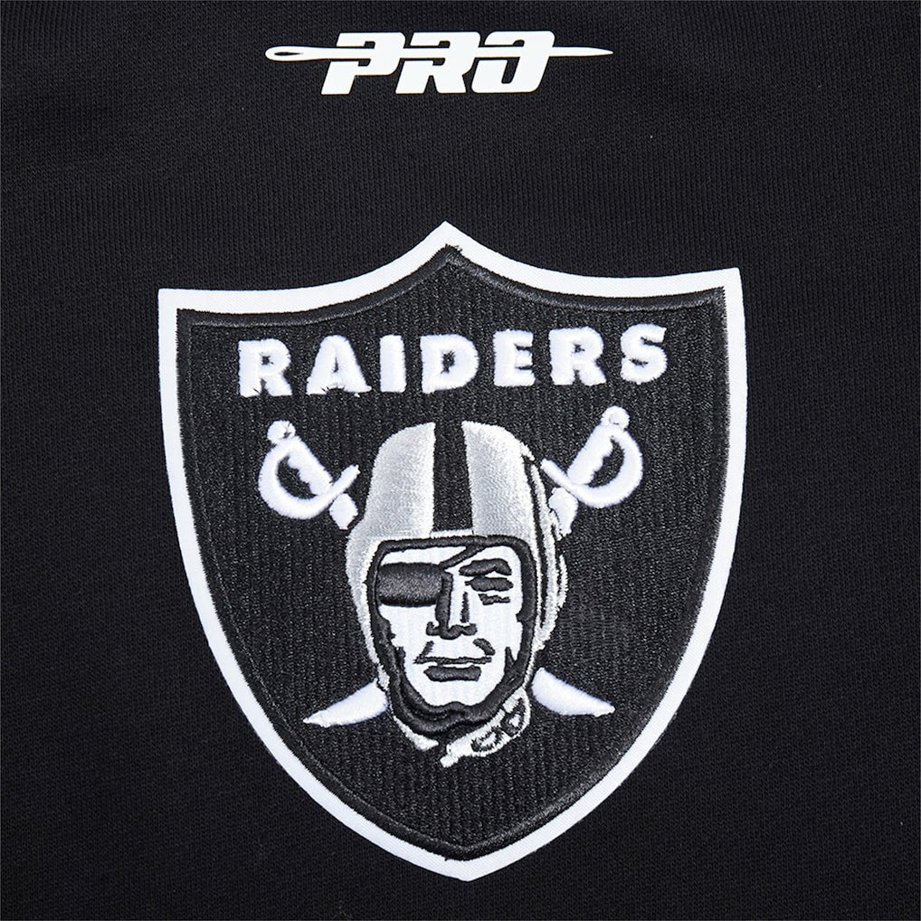 Las Vegas Raiders Pro Standard Turn It Up Drop Shoulder Pullover Sweatshirt Black - NFL