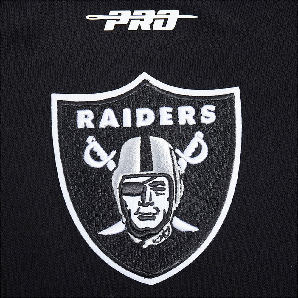 Las Vegas Raiders Pro Standard Turn It Up Drop Shoulder Pullover Sweatshirt Black - NFL