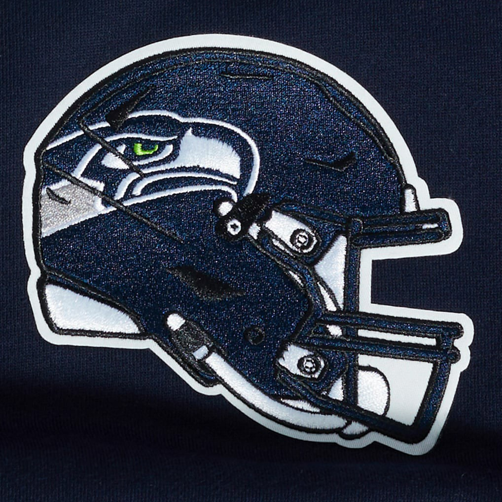 Seattle Seahawks Pro Standard Turn It Up Drop Shoulder Pullover Sweatshirt College Navy - NFL