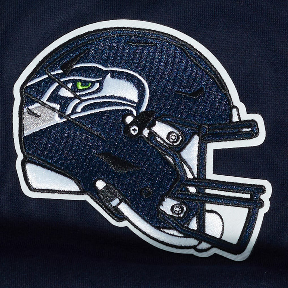 Seattle Seahawks Pro Standard Turn It Up Drop Shoulder Pullover Sweatshirt College Navy - NFL