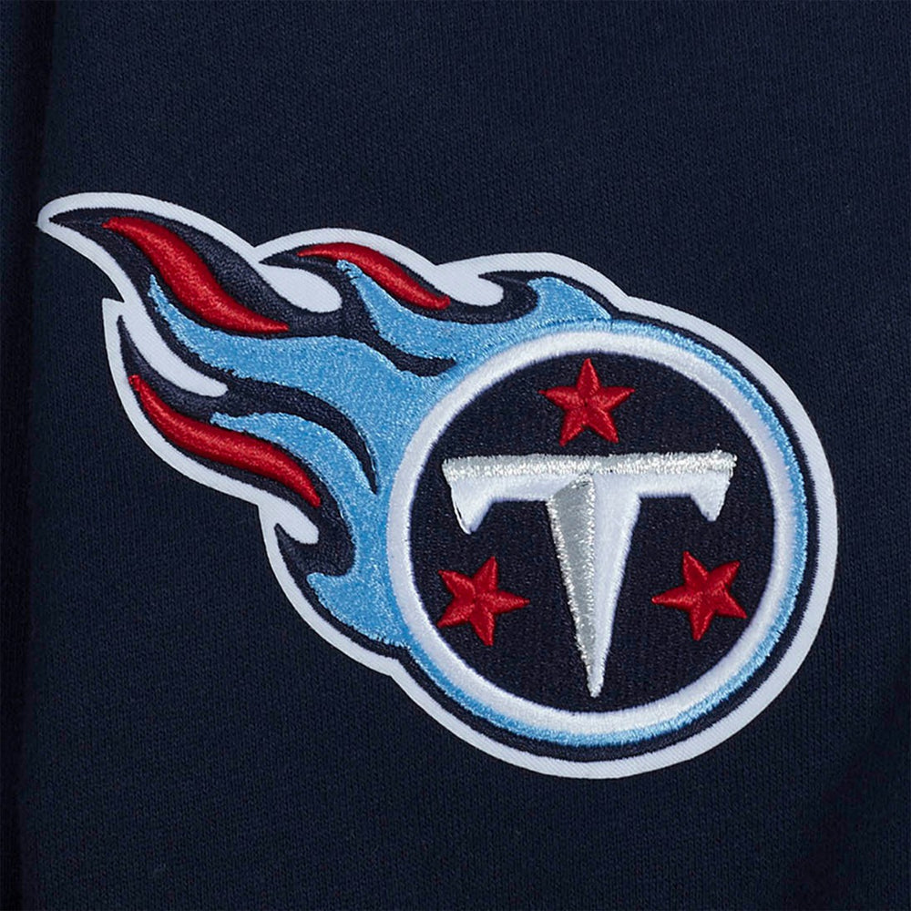 Tennessee Titans Pro Standard Turn It Up Drop Shoulder Pullover Sweatshirt Navy - NFL