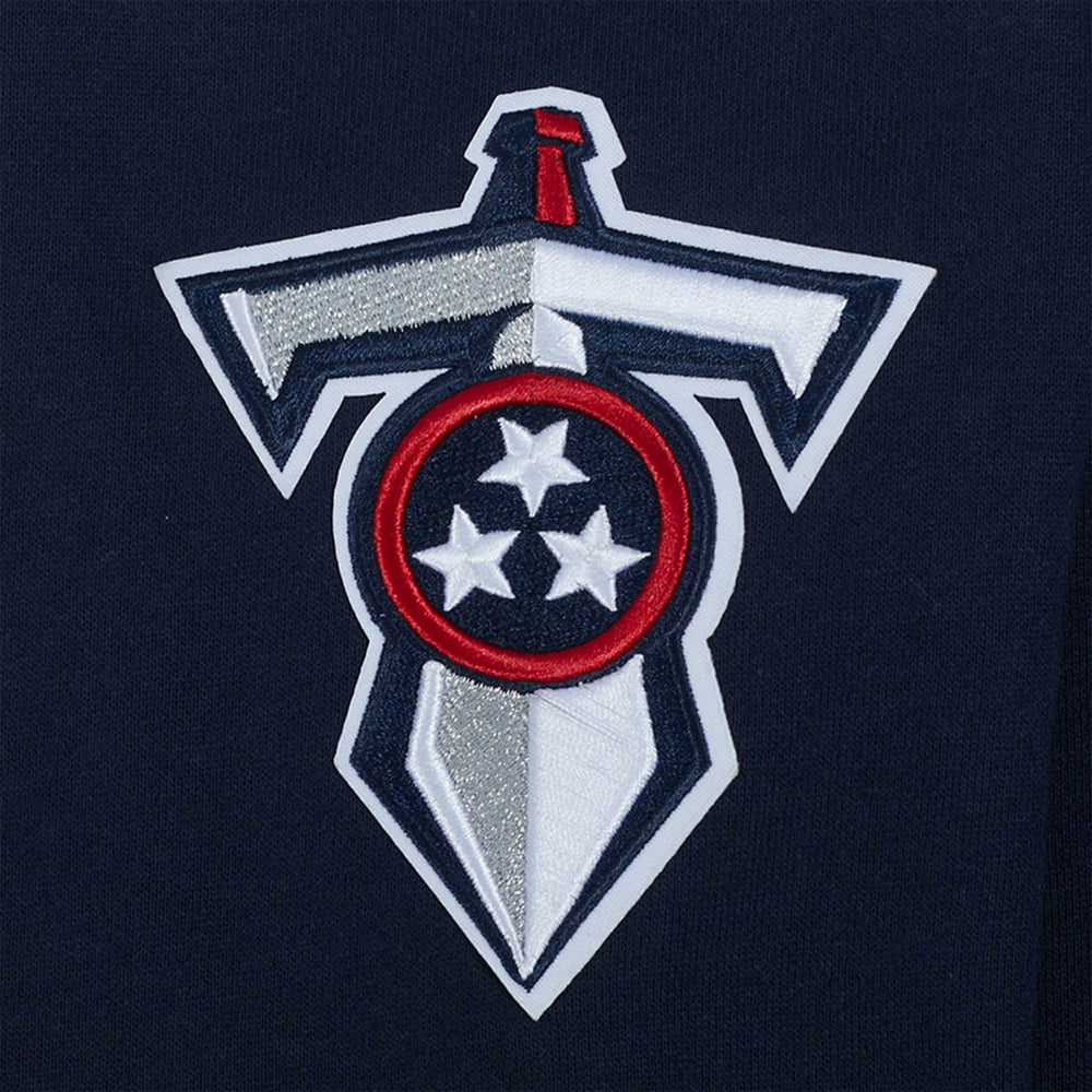 Tennessee Titans Pro Standard Turn It Up Drop Shoulder Pullover Sweatshirt Navy - NFL