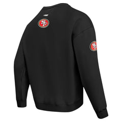 San Francisco 49ers Pro Standard Turn It Up Drop Shoulder Pullover Sweatshirt Black - NFL