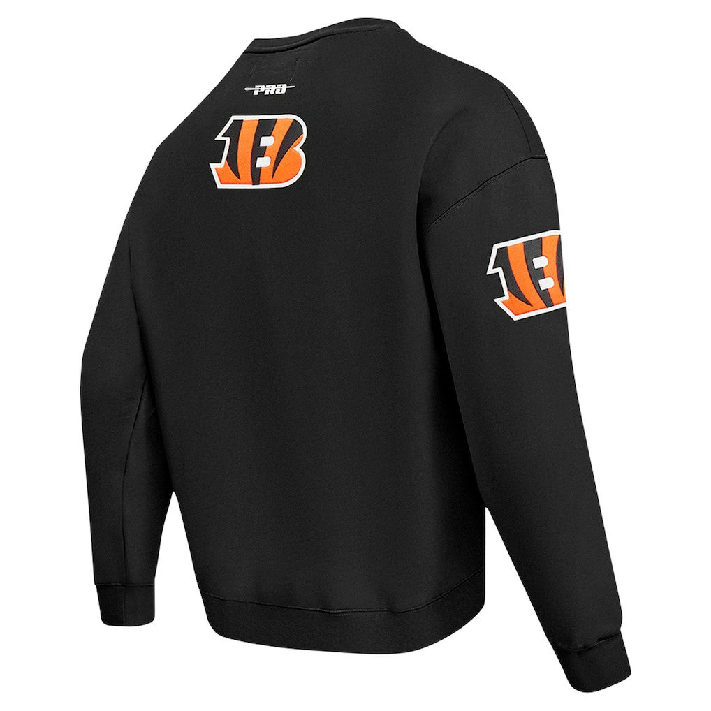 Cincinnati Bengals Pro Standard Turn It Up Drop Shoulder Pullover Sweatshirt Black - NFL