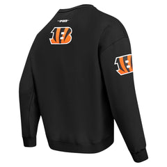 Cincinnati Bengals Pro Standard Turn It Up Drop Shoulder Pullover Sweatshirt Black - NFL