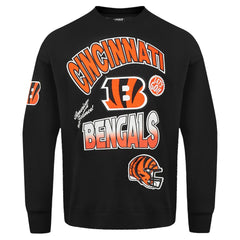 Cincinnati Bengals Pro Standard Turn It Up Drop Shoulder Pullover Sweatshirt Black - NFL