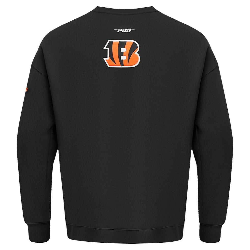 Cincinnati Bengals Pro Standard Turn It Up Drop Shoulder Pullover Sweatshirt Black - NFL