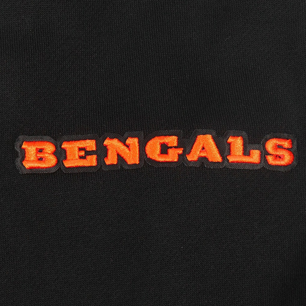 Cincinnati Bengals Pro Standard Turn It Up Drop Shoulder Pullover Sweatshirt Black - NFL