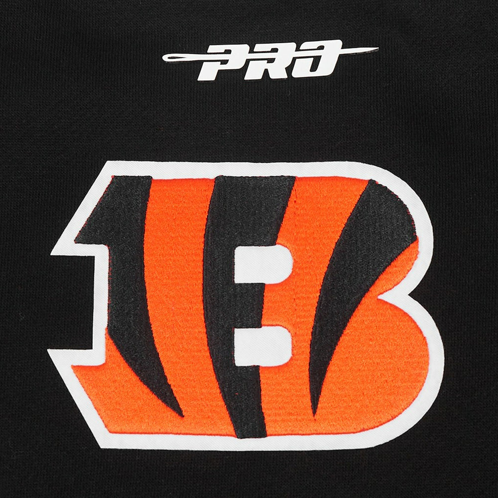 Cincinnati Bengals Pro Standard Turn It Up Drop Shoulder Pullover Sweatshirt Black - NFL