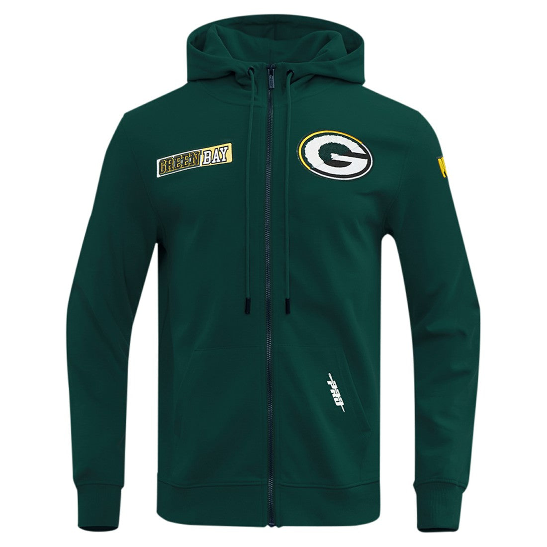 Green Bay Packers Pro Standard Split Logo Double Knit Full-Zip Hoodie Green - NFL