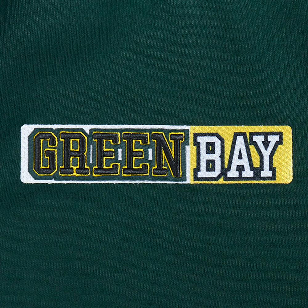 Green Bay Packers Pro Standard Split Logo Double Knit Full-Zip Hoodie Green - NFL