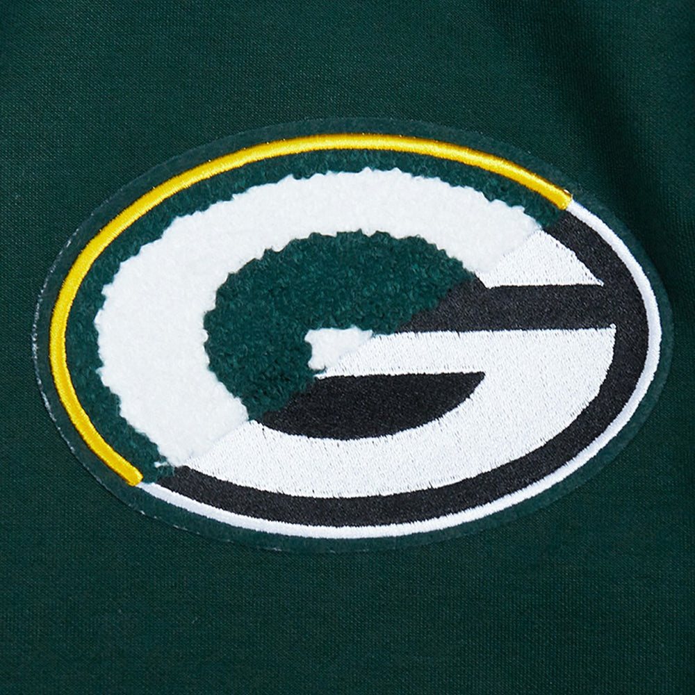 Green Bay Packers Pro Standard Split Logo Double Knit Full-Zip Hoodie Green - NFL