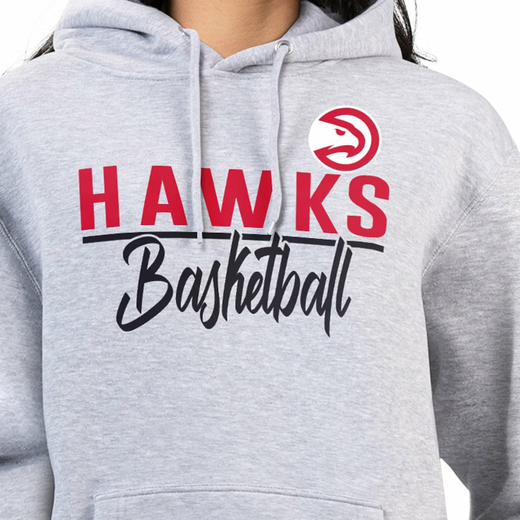 NBA - Atlanta Hawks G-III 4Her by Carl Banks Women's Graphics Fleece Pullover Hoodie - Heather Gray