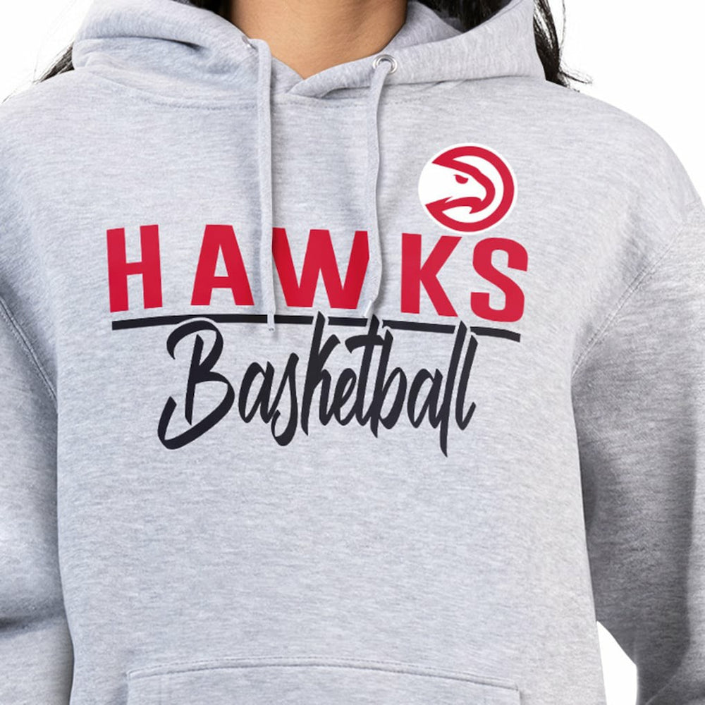 NBA - Atlanta Hawks G-III 4Her by Carl Banks Women's Graphics Fleece Pullover Hoodie - Heather Gray
