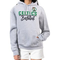NBA - Boston Celtics G-III 4Her by Carl Banks Women's Graphics Fleece Pullover Hoodie - Heather Gray