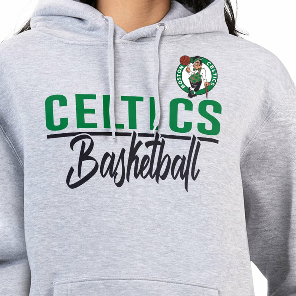 NBA - Boston Celtics G-III 4Her by Carl Banks Women's Graphics Fleece Pullover Hoodie - Heather Gray