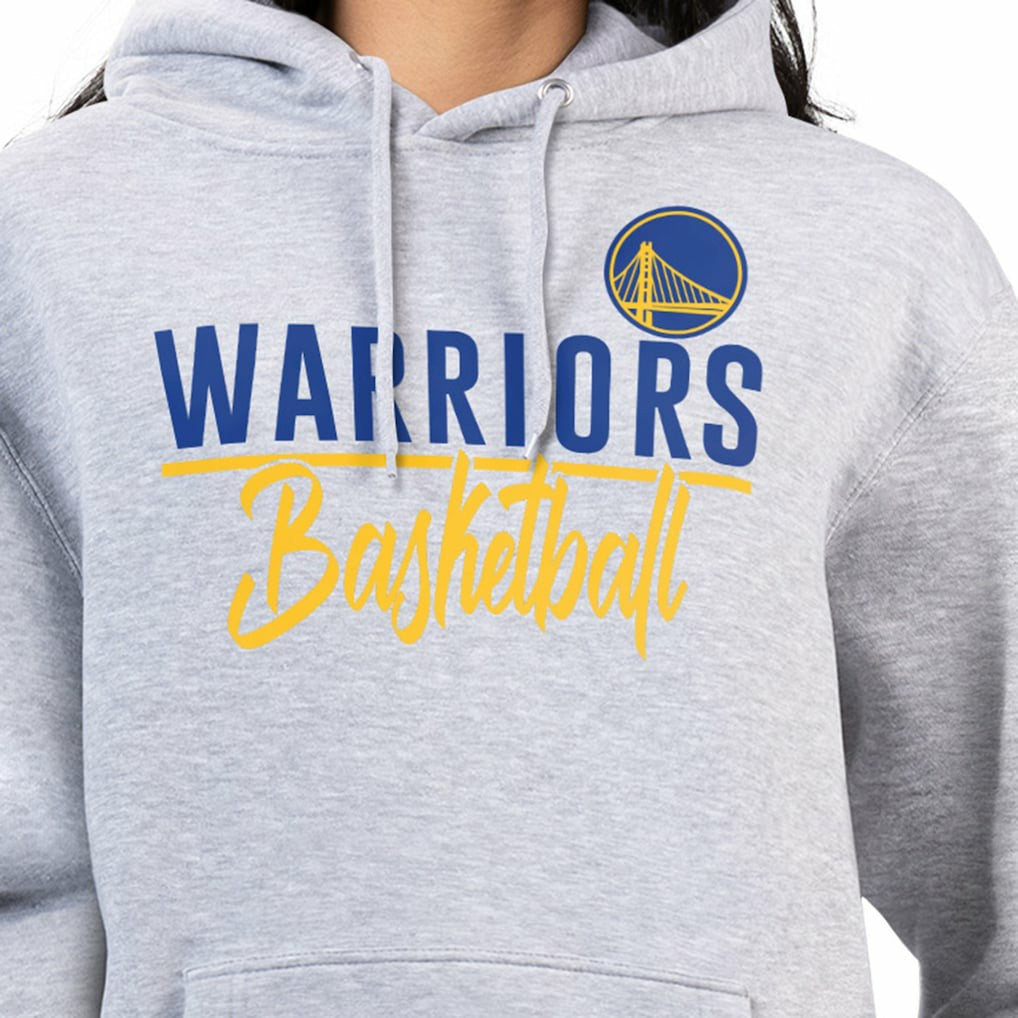 NBA - Golden State Warriors G-III 4Her by Carl Banks Women's Graphics Fleece Pullover Hoodie - Heather Gray