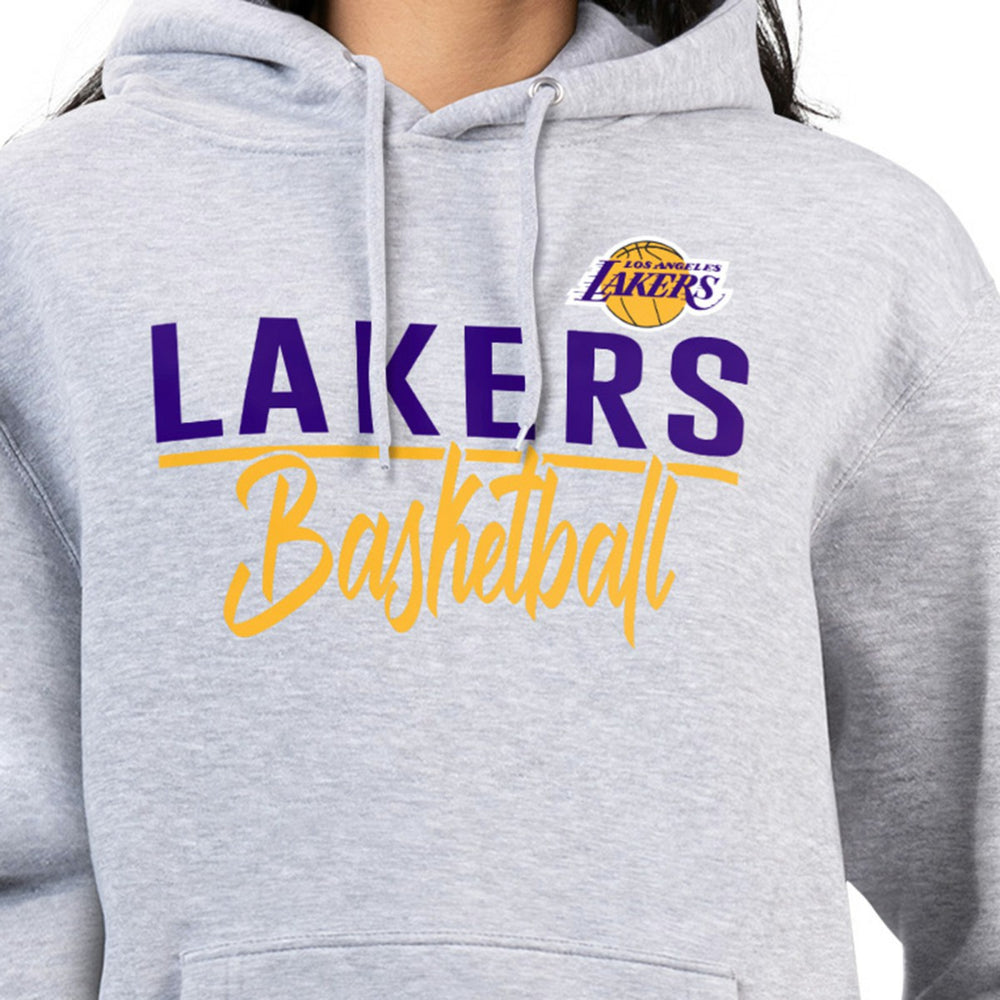 NBA - Los Angeles Lakers G-III 4Her by Carl Banks Women's Graphics Fleece Pullover Hoodie - Heather Gray