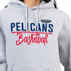 NBA - New Orleans Pelicans G-III 4Her by Carl Banks Women's Graphics Fleece Pullover Hoodie - Heather Gray