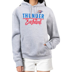 NBA - Oklahoma City Thunder G-III 4Her by Carl Banks Women's Graphics Fleece Pullover Hoodie - Heather Gray