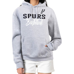 NBA - San Antonio Spurs G-III 4Her by Carl Banks Women's Graphics Fleece Pullover Hoodie - Heather Gray