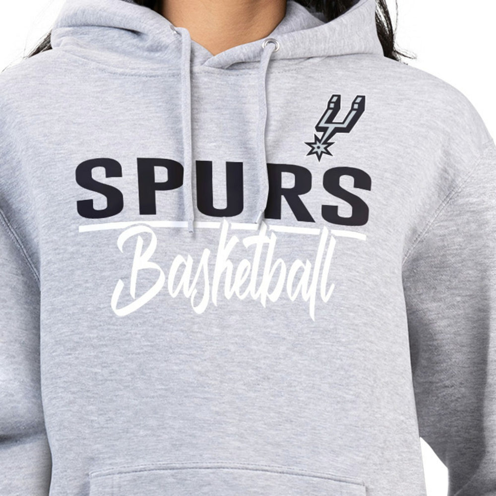 NBA - San Antonio Spurs G-III 4Her by Carl Banks Women's Graphics Fleece Pullover Hoodie - Heather Gray