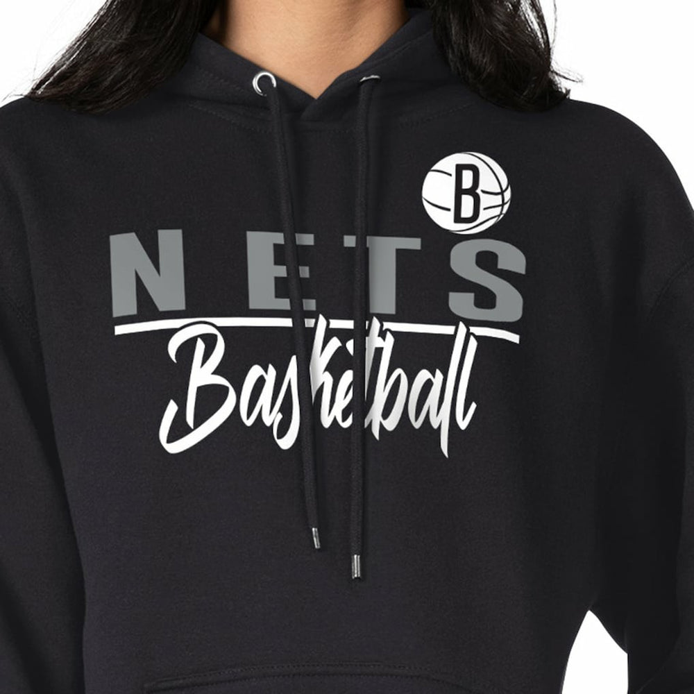 NBA - Brooklyn Nets G-III 4Her by Carl Banks Women's Graphics Fleece Pullover Hoodie - Black