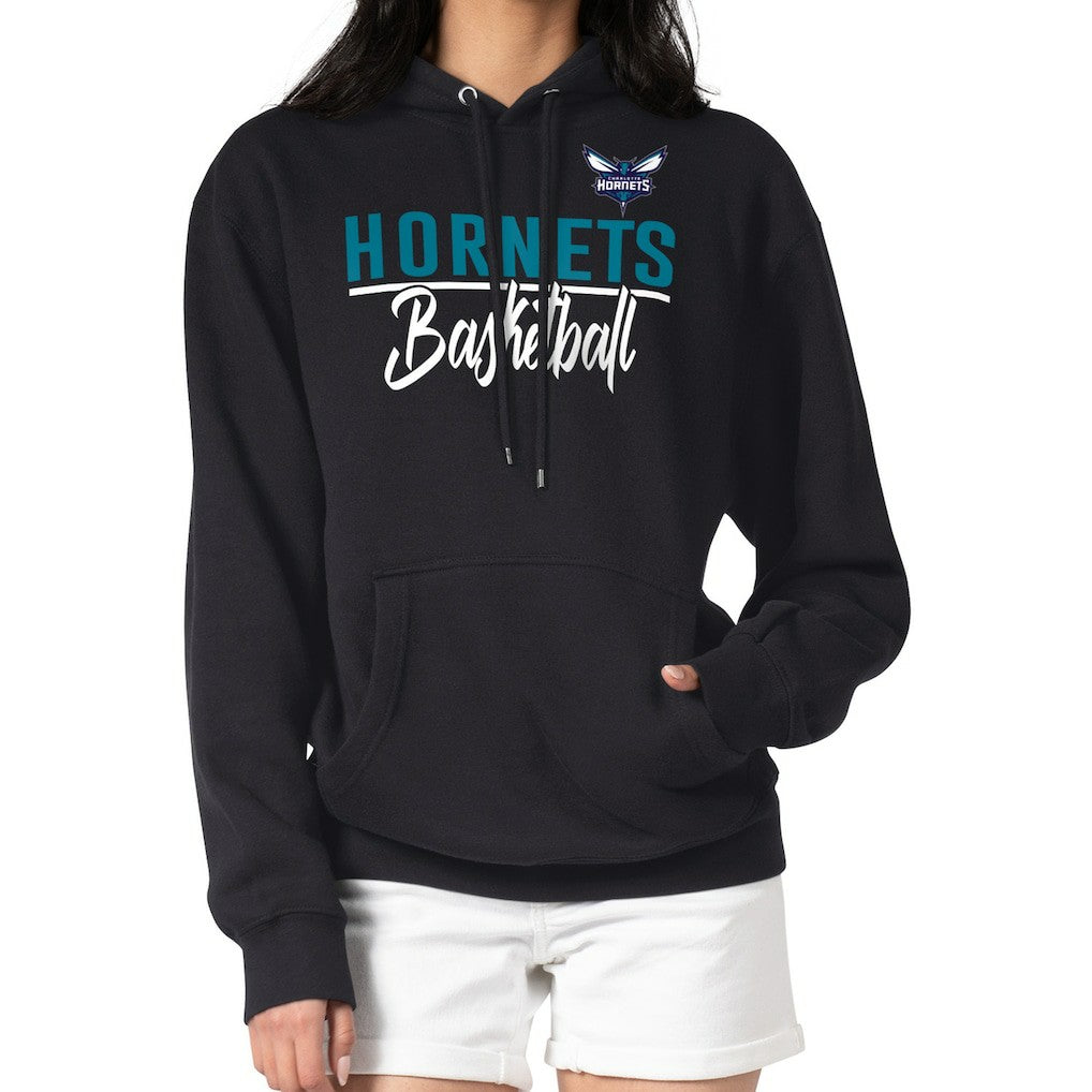 NBA - Charlotte Hornets G-III 4Her by Carl Banks Women's Graphics Fleece Pullover Hoodie - Black