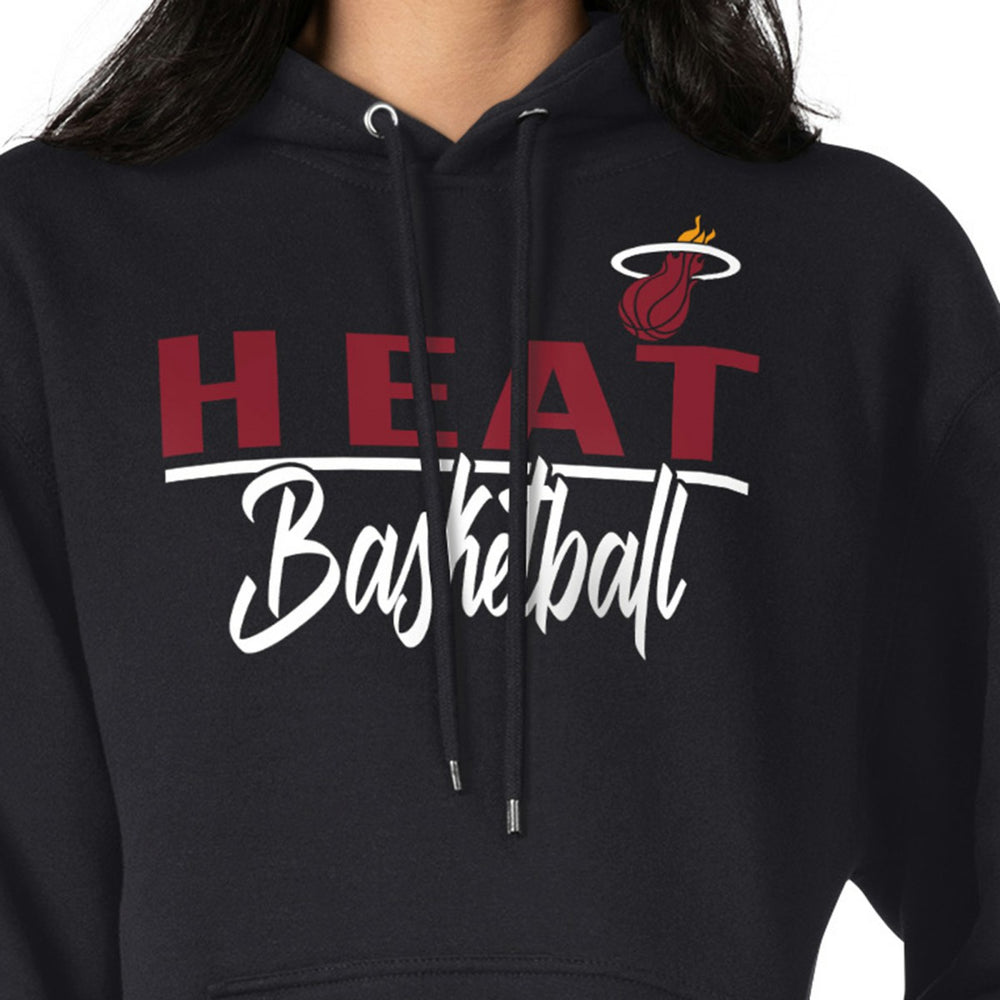 NBA - Miami Heat G-III 4Her by Carl Banks Women's Graphics Fleece Pullover Hoodie - Black