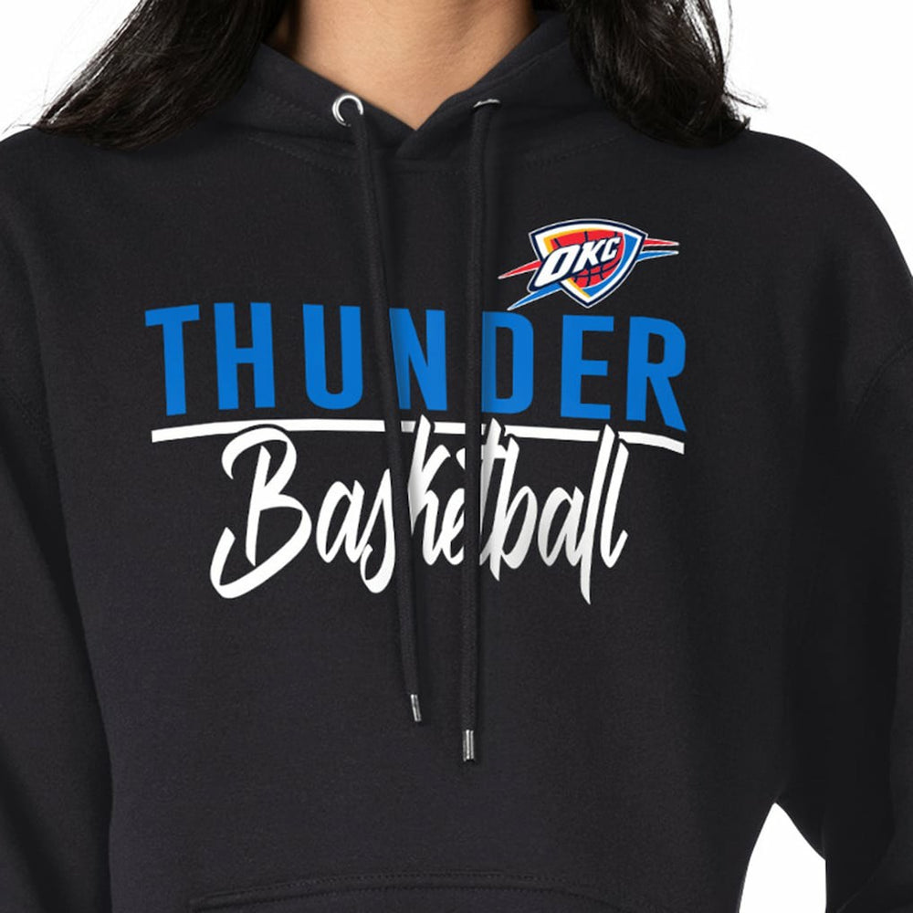 NBA - Oklahoma City Thunder G-III 4Her by Carl Banks Women's Graphics Fleece Pullover Hoodie - Black