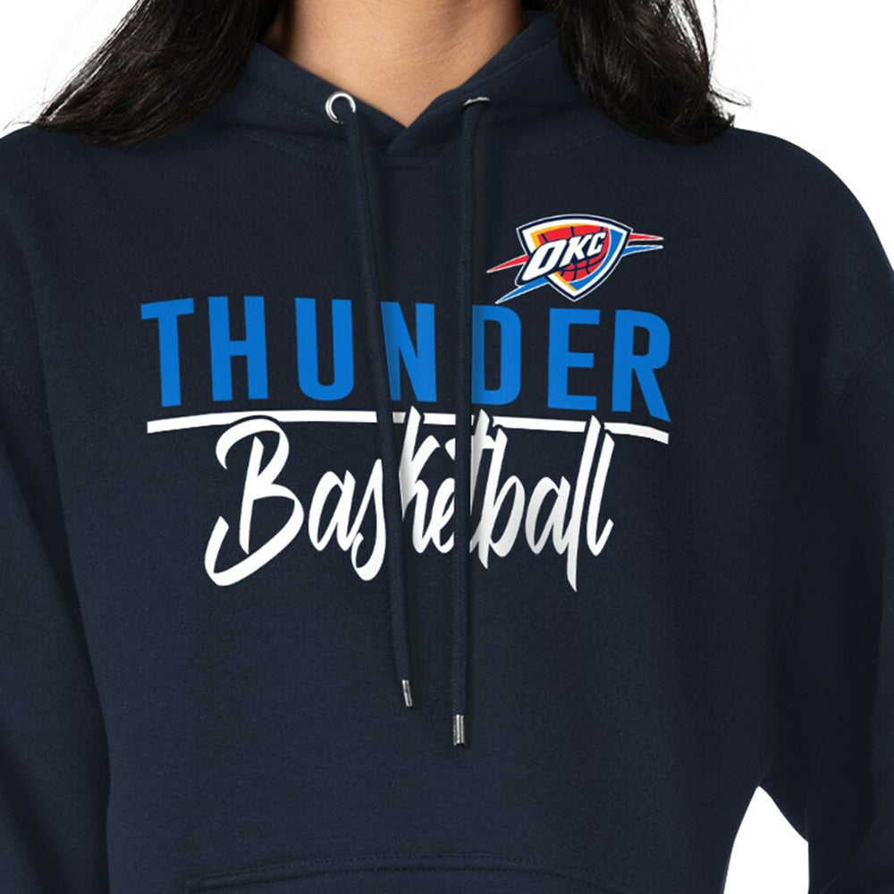 NBA - Oklahoma City Thunder G-III 4Her by Carl Banks Women's Graphics Fleece Pullover Hoodie - Navy