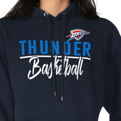NBA - Oklahoma City Thunder G-III 4Her by Carl Banks Women's Graphics Fleece Pullover Hoodie - Navy