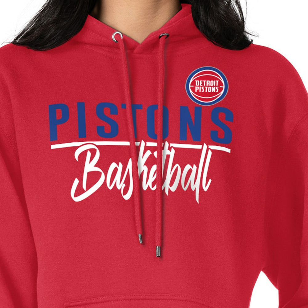 NBA - Detroit Pistons G-III 4Her by Carl Banks Women's Graphics Fleece Pullover Hoodie - Red