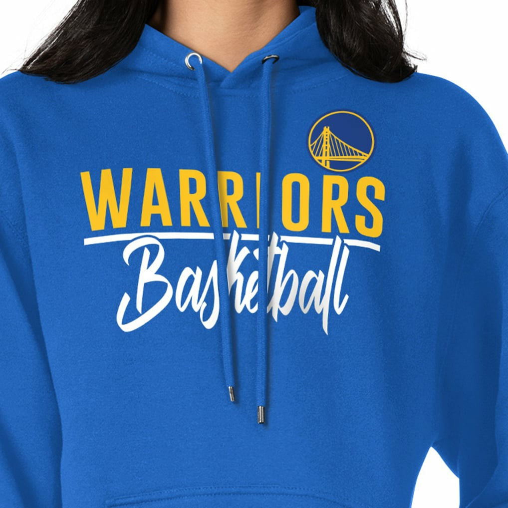 NBA - Golden State Warriors G-III 4Her by Carl Banks Women's Graphics Fleece Pullover Hoodie - Royal