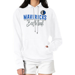 NBA - Dallas Mavericks G-III 4Her by Carl Banks Women's Graphics Fleece Pullover Hoodie - White