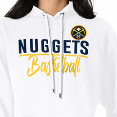 NBA - Denver Nuggets G-III 4Her by Carl Banks Women's Graphics Fleece Pullover Hoodie - White