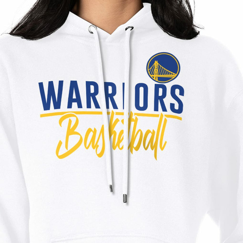 NBA - Golden State Warriors G-III 4Her by Carl Banks Women's Graphics Fleece Pullover Hoodie - White