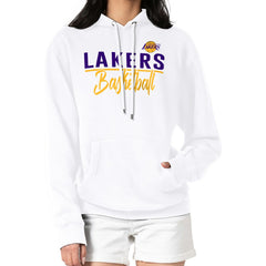 NBA - Los Angeles Lakers G-III 4Her by Carl Banks Women's Graphics Fleece Pullover Hoodie - White
