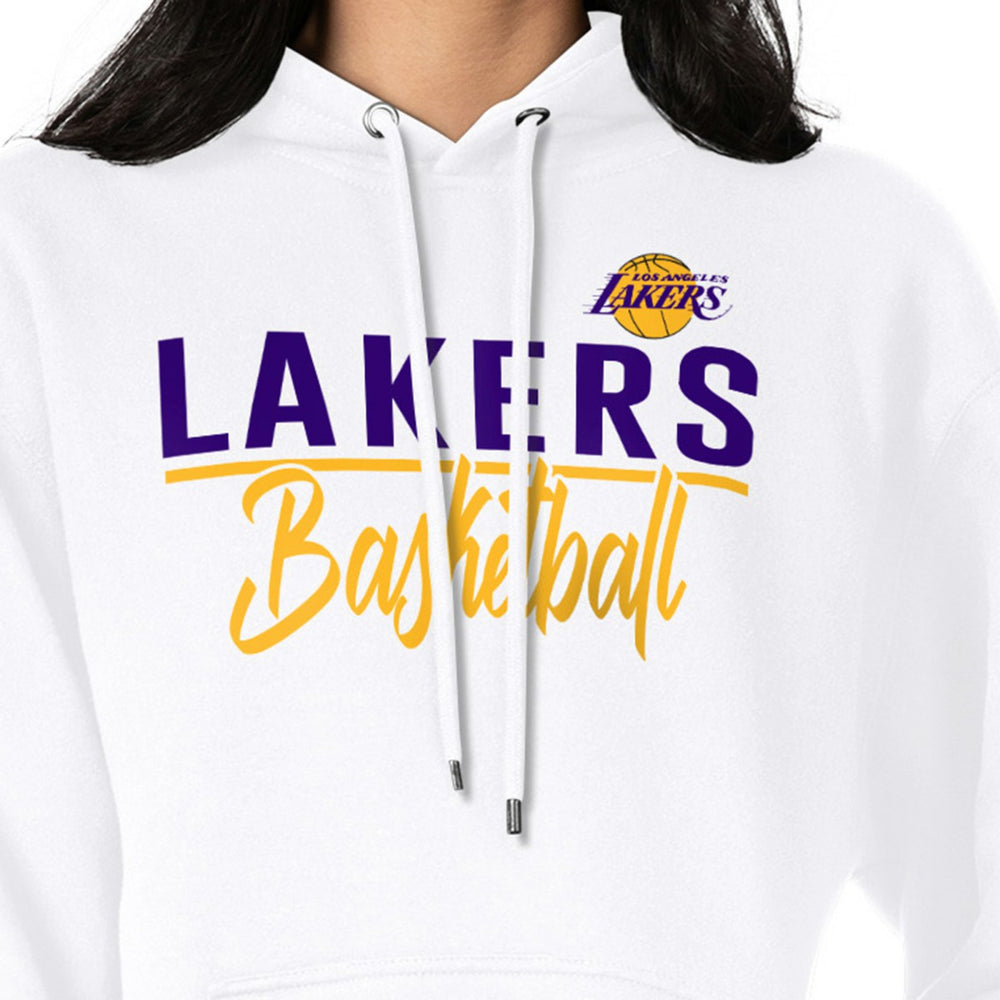 NBA - Los Angeles Lakers G-III 4Her by Carl Banks Women's Graphics Fleece Pullover Hoodie - White