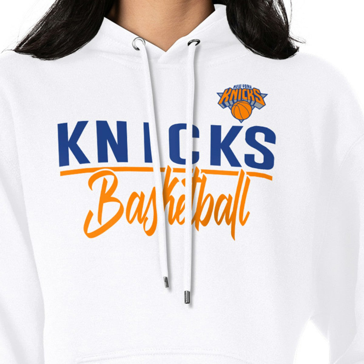 NBA - New York Knicks G-III 4Her by Carl Banks Women's Graphics Fleece Pullover Hoodie - White